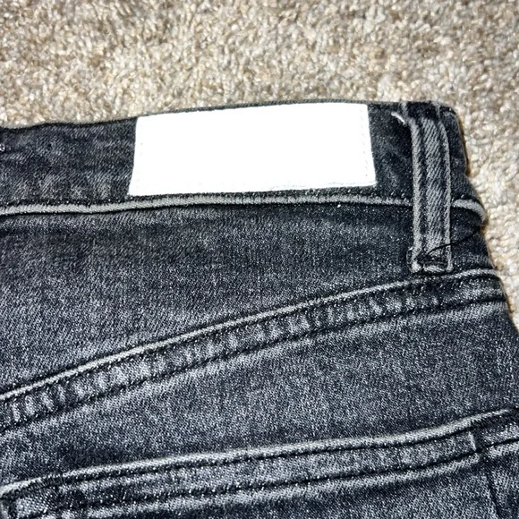 NWT RE/DONE 70's Crop Boot Jeans Stone Noir Size 25